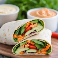Hummus and Veggie Wrap