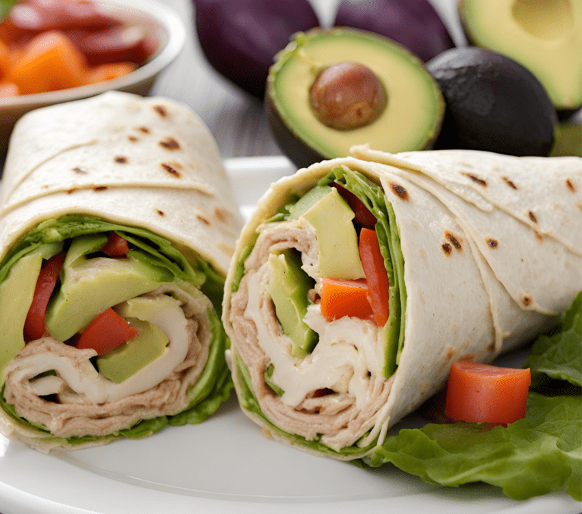 Turkey and Avocado Wrap