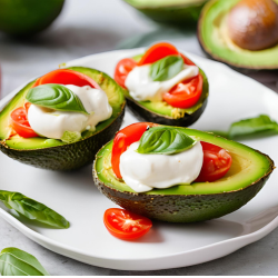 Caprese Stuffed Avocados