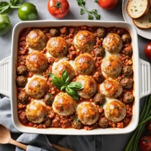 Dump-and-Bake Meatball Casserole