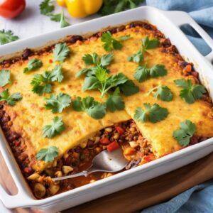 Dump-and-Bake Polenta Chili Casserole