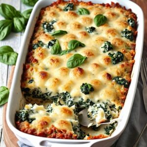 Dump-and-Bake Spinach-Parm Casserole