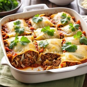 Dump-and-Bake Stuffed Cabbage Rolls Casserole