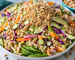 Vegan Thai Peanut Pasta Salad