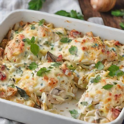 Keto Chicken and Artichoke Casserole