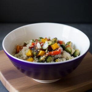 Quinoa and Roasted Veggie Bowl