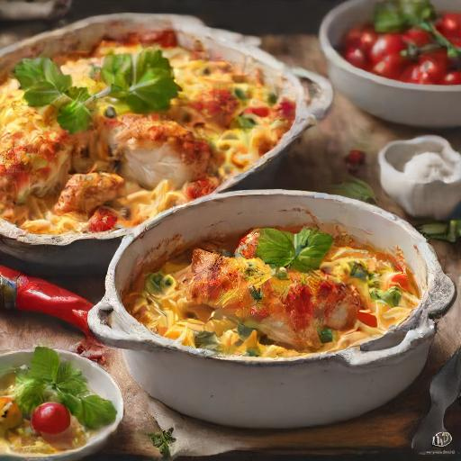 Spicy Keto Chicken-and-Cheese Casserole