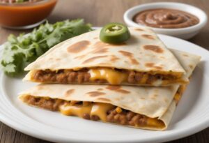 Classic Cheese and Bean Quesadilla