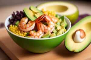 Shrimp and Avocado Burrito Bowl