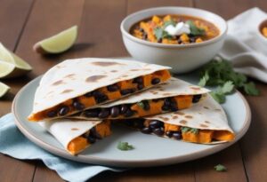 Sweet Potato and Black Bean Quesadilla